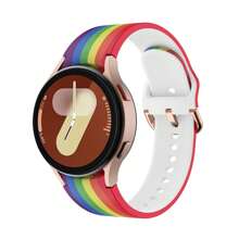 Sport Band Compatible With Galaxy Watch 7 Band 40mm 44mm,No Gap Soft Silicone Strap Compatible With Galaxy Watch 6 5 4 FE Band 40mm 44mm/Galaxy Watch 6/4 Classic 47mm 43mm 46mm 42mm/Watch 5 Pro 45mm Men Women