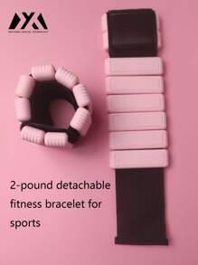 MEIYIXING MEIYIXIN 1 Pair Of And Fashionable Wrist And Ankle Weight Sets, 2 Pounds (955 Grams), Adjustable Fitness Weights, Resistance Training Straps, Pink Silicone Skin-Friendly Material, Wearable Aerobic Exercise Equipment For Both Women And Men, Powerful Arm And Leg Weights, Modular Weight Straps, Strength Training Equipment, Suitable For Home Indoor Gyms, Yoga, PLA Exercises, And Outdoor Walking, Running, Hiking Weight Sets