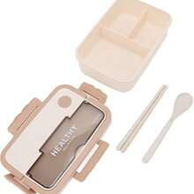 Lunch Box With Compartments And Spoon Kit 1000ml