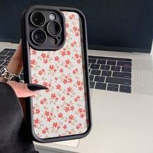 1 pieza Funda de teléfono con estampado floral con cortes precisos para proteger la cámara, diseño resistente a los golpes compatible con IphoneX XS/ 11 Pro Max/12 Pro Max/13 Pro Max/14 Pro Max/15 Pro Max/16 Plus/16 Pro Max