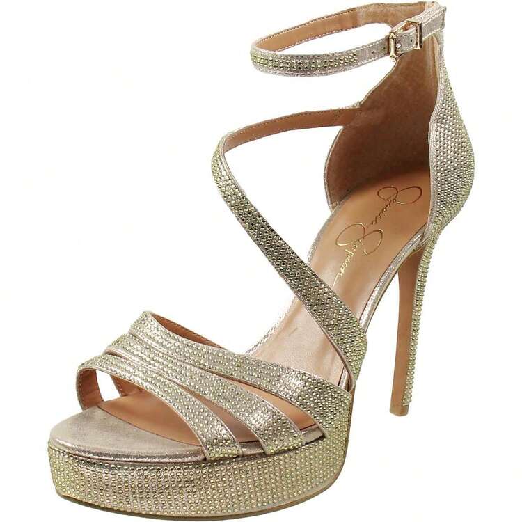 Jessica Simpson Shyremin Womens Metallic Platform Pumps | SHEIN USA