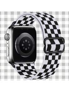 弹性尼龙环带适用于 38 毫米 40 毫米 41 毫米 42 毫米 44 毫米 49 毫米可调节柔软弹性表带适用于 SE Ultra Watch 系列 9/8/7/6/5/4/3/2/1