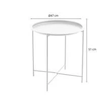 Acomoda Textil Side Tables - trắng - Xem 2