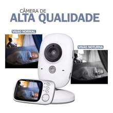 VB603 Baby Monitor Baby Monitor With Monitor 110V/220V White Baby Monitor Home Baby Monitor Wireless Baby Care Device Two-Way Voice Intercom Night Vision - Multicolor - View 2