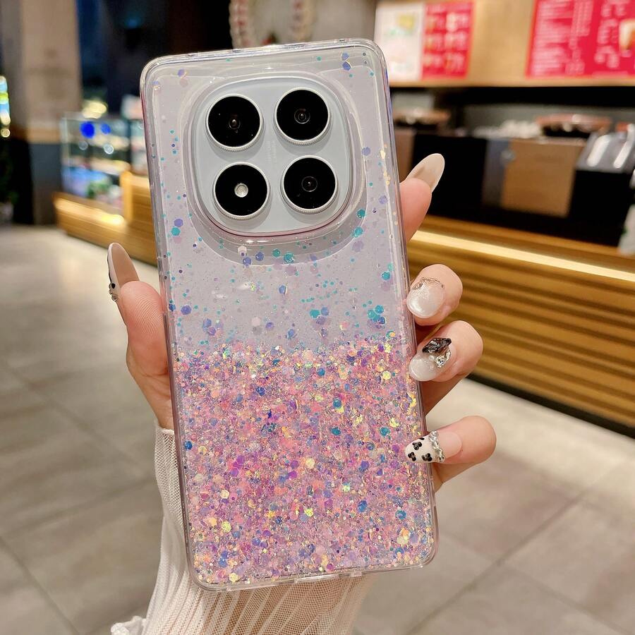 星座星空闪光环氧树脂TPU手机壳