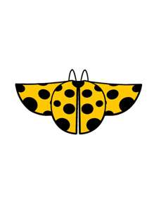 1pc Insect Fairy Wings, Bee, Ladybug, Beetle Costume Accessory, Theatrical Prop, Costume Party, Cosplay