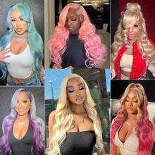 34 Inch 613 13x4 Lace Front Wig Human Hair 250 Density Blonde Wig Human Hair 613 HD Lace Frontal Wig Body Wave Lace Front Wigs Human Hair Pre Plucked Blonde Human Hair Wigs - S613 - View 7