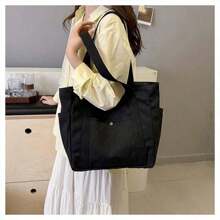 1pc Personalized Tote Bag, Shoulder Bag, Casual Shoppers Bag, Large Capacity Shoulder Bag, Suitable For Work, Travel, Multi-Functional, High Capacity, Lightweight, Practical, Anniversary, Christmas, Vacation, Appropriate For Outdoor/Commuting/Travel/School/Going Out/Sports/Shopping/Daily Use