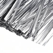 Metallic Twist Ties 3.15 Inches Quality Plastic Closure Tie For Tying Bread, Candy, Cookies, Gift Bags Arts Crafts Ties Silvery 500pcs