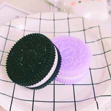 Jouet pressable à la mode - Jouet anti-stress de simulation alimentaire, jouet anti-stress mini créatif, jouet alimentaire TPR réaliste, noir, rose, bleu, violet, biscuit exquis