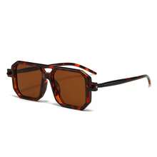 1 件男女通用双桥多边形框架时尚眼镜，复古别致现代风格无度数眼镜，适合街头时尚 - JK-6218 - 查看 12