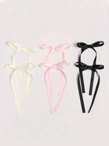 6pcs Women's Polyester Ribbon Bowknot Hair Clips, Multi-Color Fashion Hair Accessories Hairpins, Sweet Cute Lace Barrettes, Elegant Ballerina Y2K Hair Decor Supplies, Suitable For Daily Use Claw Clips, School Stuff, College