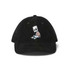 Bart Simpson Men's Skeletons Corduroy Baseball Cap Black - 黑色 - 查看 3