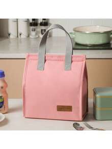 1pc New Fashion Lunch Bag, Reusable Lunch Tote Bag, Insulated Lunch Box Bag, Large Capacity Lunch Bag