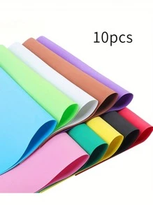 10/20pcs Colorful Foam Paper, EVA Foam Board, For Handicraft, DIY, Gift Wrapping, Christmas, Halloween, New Year, Valentine'S Day, Winter