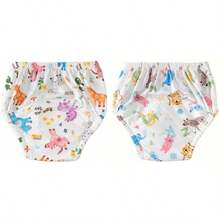 3pcs Baby Breathable Diaper Underwear, Newborn Potty Training Pants, Washable For Boys And Girls, Silk Material For All Seasons, Leak-Proof Absorbent Reusable Diapers, Suitable For Baby Boys And Girls, Multiple Combinations, Essential Baby Items - Multicolor - View 30