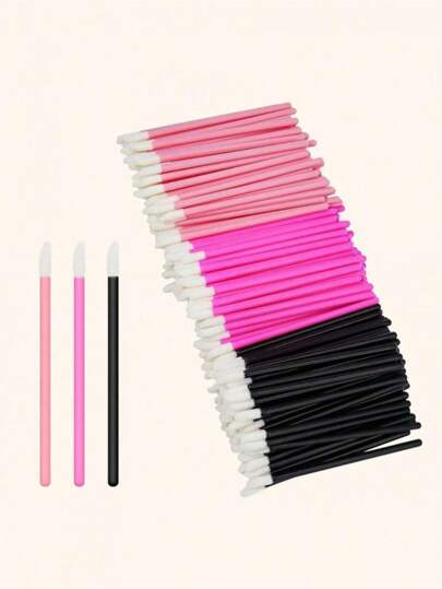 150/50 sztuk Pędzel do ust Jednorazowy pędzel do ust Zestaw do przedłużania rzęs Jednorazowy pędzel do rzęs Micro Brush Eye Black Stick Pędzel do ust