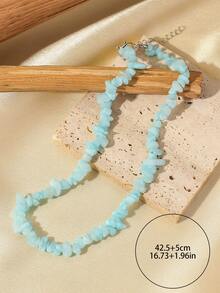 1pc Asymmetrical Colorful Beaded Necklace, Flattering, Suitable For Beach, Fashion For Women And Men, Couples - Irregular Necklace - View 14