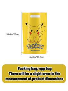 pokemon Bolsa de regalo con estilo Pikachu amarillo de 10/20/30/40 piezas de , bolsa favorita para fiesta, decoración de fiesta de cumpleaños o festival, con asa incorporada para sostener y almacenar regalos cómodamente