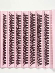 Extensiones de pestañas individuales sintéticas curvas, densas, naturales y suaves de 40D 8-16 mm mixto 0.07 mm Curl D, 10 bandejas 200 piezas Pestañas artificiales tipo marta resistentes al agua, ligeras, efecto 3D, adecuadas para maquillaje ligero, maquillaje intenso, maquillaje diario, maquillaje de dibujos animados, portátil para uso diario o salir. - D - Ver 4