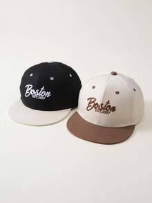 1pc Unisex Embroidered Letter Flat-Brim Fashionable Streetwear Hip-Hop Children's Baseball Cap, Adjustable For Outdoor Spring/Summer/Autumn - 1PC - View 8