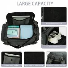 BE SMART 50L Extra Large Gym Backpack For Men Big Gym Bag With Shoes Compartment Waterproof Heavy Duty Duffel Bags Men's Workout Backpacks For Outdoor Sport Hiking Camping XL - xám đen - Xem 3