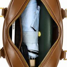 Handbag Fashion Simple Bowling Bag Hundreds Of Women's Shoulder Bags Hundreds Of Crossbody Bags - Brown - View 6