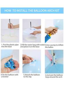 1 Conjunto Suporte Ajustável para Arco de Balões, Kit de Arco de Balões incluindo Base Preenchível com Água, Hastes e Tubos de Aço, Arco de Balões Resistente e Grande, Coluna de Arco de Balões com Dobra Livre, Decoração de Casamento, Suprimentos para Festa de Aniversário, Decoração de Chá de Bebê, Acessório para Festa de Revelação de Gênero, Decorações para Festa de Feriado, Suprimentos para Aniversário, Decoração para Evento e Celebração, Adequado para Múltiplas Ocasiões, Presente Ideal para Organizadores de Eventos e Festas, Suprimentos para Halloween - Multicolorido - Visão 7