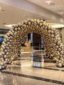 1 Conjunto Suporte Ajustável para Arco de Balões, Kit de Arco de Balões incluindo Base Preenchível com Água, Hastes e Tubos de Aço, Arco de Balões Resistente e Grande, Coluna de Arco de Balões com Dobra Livre, Decoração de Casamento, Suprimentos para Festa de Aniversário, Decoração de Chá de Bebê, Acessório para Festa de Revelação de Gênero, Decorações para Festa de Feriado, Suprimentos para Aniversário, Decoração para Evento e Celebração, Adequado para Múltiplas Ocasiões, Presente Ideal para Organizadores de Eventos e Festas, Suprimentos para Halloween - Multicolorido - Visão 5