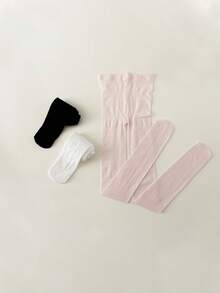 4 paia di collant da danza per ragazze, collant in velluto tinta unita sottili e ad alta elasticità per ragazze in primavera, estate e autunno