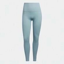 Adidas High-Waisted Tight Fitness Leggings Yoga Training Capri Pants For Women HD1973 - Gray Blue - View 1