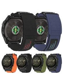 26mm/22mm Strap For GARMIN Fenix 7X 7 7S 6X 6 6S Pro 5 5X 5S Epix 2 Soft Wear-Resistant Strap Body For 965 Instinctive Quick Release Replacement Watch Band High Mountain Nylon Loop Hook-And-Loop Metal Breathable Lightweight Sports Strap - Multicolor - View 10