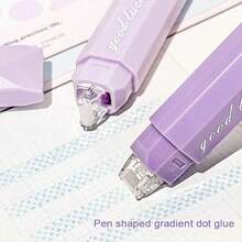 4 件双面点胶带，360° 旋转无缝粘合剂，适用于剪贴簿、DIY 工艺品、返校、办公用品、手工日记和艺术项目