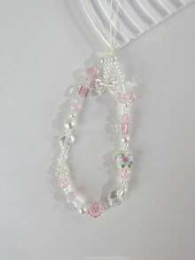 1 dây đeo cổ tay đính hạt pha lê hình nơ hoa, dây đeo điện thoại, thích hợp cho dây đeo máy ảnh CCD, móc chìa khóa, mặt dây chuyền túi xách, dây đeo điện thoại chống rơi, quà tặng cho mẹ, gia đình, bạn bè, sinh nhật, mặt dây chuyền điện thoại ngày lễ, dây đeo điện thoại - Nhiều màu - Xem 5