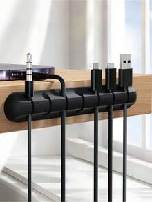 1pc Cable Management Organizer, Desktop Cable Winder, Earphone Cable Tidy Tool - 彩色 - 查看 9