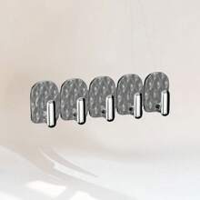 1 pieza Tira adhesiva de ganchos, sin necesidad de perforar, estante de almacenamiento, estante para exhibir joyas, estante colgante, estilo INS, estante para collares, gancho de baño, gancho de cocina, gancho de habitación, gancho de entrada, sin necesidad de perforar