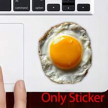 1pc Fun Poached Egg Pattern Graffiti Stickers, Suitable For Laptops, Water Cups, Notebooks, Desktop Scratch Masking DIY Decoration, Perfect Back-To-School Gift For Teenagers And Children, Interesting Art Sticker. - Yellow - View 7