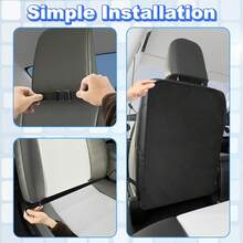Car Seat Back Protector - Car Interior Kick Pad To Prevent Abrasion, Dirt, Dirt & Stains, Easy To Clean, Black, Car Seat Protection |Car Protective Equipment | Seat Cover, Rear Seat Cover