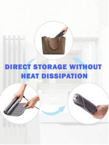 1pc Heat-Resistant Silicone Mat Cover, Portable Travel Mat Cover, Suitable For Salon, Beauty, Travel Essentials,For Holiday Beach, Bathroom Collection, Bedroom Collection, Large Capacity ,Makeup Bag - Multicolor - View 6