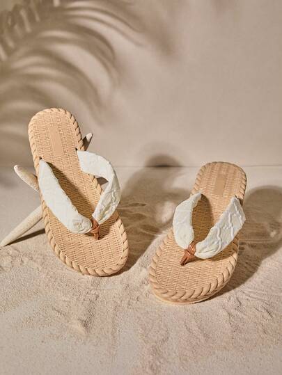 Tropiscape Women's Fashion Elegant Classic Anti-Slip Outdoor Beach Flip Flops, Summer Autumn Winter Gifts