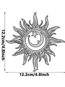 1 Pc Five-Pointed Star,Sun,Floral Cross Metal Cutting Die For Making Cards Metal Die Cutting Die Template For Scrapbook Album Diary Greeting Card Embossing Paper Craft Decoration