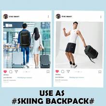BE SMART 50L Extra Large Gym Backpack For Men Big Gym Bag With Shoes Compartment Waterproof Heavy Duty Duffel Bags Men's Workout Backpacks For Outdoor Sport Hiking Camping XL - xám đen - Xem 8