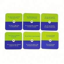 1 pièce - Repas divertissants : 50 choix amusants de jeux de cartes - Jeux interactifs de discussion pour les fêtes et la famille, divertissements portables pour les vacances et le camping, boîtes bleues et vertes avec des versions décoratives, idées de cadeaux parfaits pour les fêtes et les réunions de famille, jeux de réunion de famille | Designs de boîtes vibrantes | Jeux de table