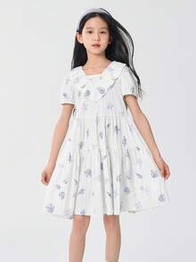 Balabala Váy công chúa mùa hè 2025 cho bé gái tay bồng - Tông màu trắng - View 2