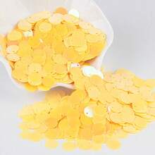 亮片亮片10毫米平圆边孔散片1厘米用于工艺品舞蹈首饰吊坠饰婚礼缝纫配件20克400件 - 彩色 - 查看 31