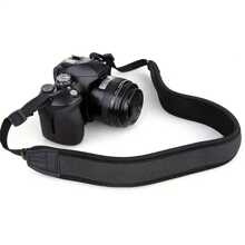 2pcs[3-In-1 Anti Slip Camera Strap] Black Nylon Adjustable Elastic Wristband/Shoulder Strap/Neck Strap Compatible With Canon, Nikon, Olympus DSLR Mirrorless Camera | Secure Grip+Shock-Absorbing Support | DSLR Universal Accessory Anti Slip Portable System