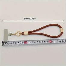 Adjustable Elegant Braided Nylon Wrist Strap With Metal Clasp - Durable, Lightweight Phone Lanyard And Keychain, Suitable For Daily Carry, Anti-Slip, Secure Attachment, Phone Wrist Strap - Multicolor - View 3