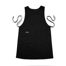 1pc Long Kitchen Apron With Side Pockets - Stylish Brown Polyester Apron For Home, Cafe, Or Art Use - Durable & Easy To Clean, Home Painting Garment