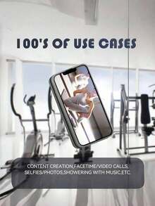 1 个硅胶吸盘手机支架 - 防滑自粘式手机握把、免提多场景智能手机配件、便携式视频和自拍支架，无需电池