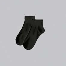 50pcs/40pcs/32pcs Ankle Socks For Sports, Unisex Soft, Moisture Wicking, Odor Resistant, Breathable, Solid Color Socks, Knit Lining, Perfect Gift For Men And Women,Great For Casual Wear, Yoga, And All Seasons